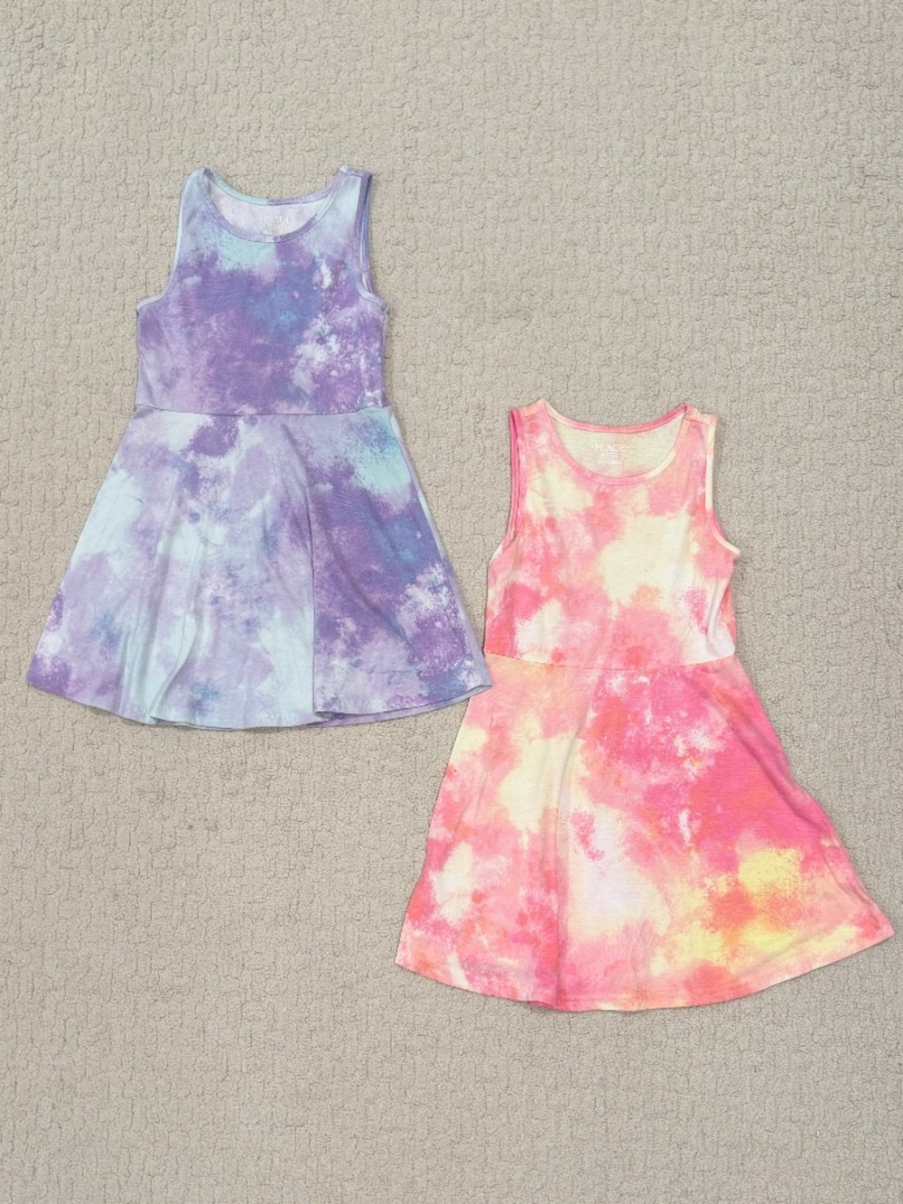 Kids 2 Children's Place Tie Dye Tank Dresses Size Small 5/6